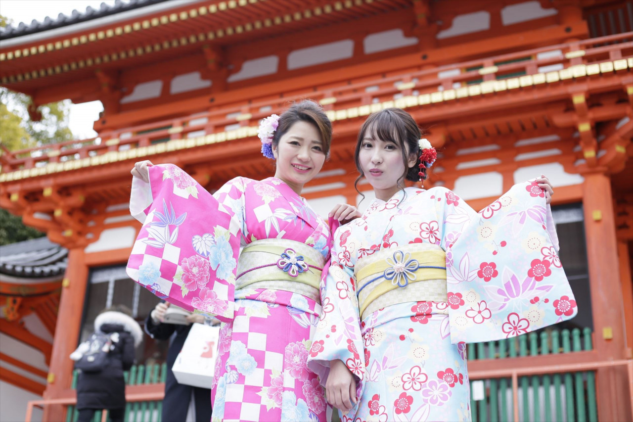 京都観光には人気の着物レンタルがおすすめ￥1950～